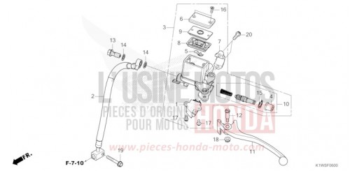 REAR BRAKE MASTER CYLINDER SH350ASS de 2025